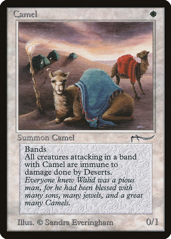 MTG Magic the Gathering Camel (3/92) Arabian Nights LP