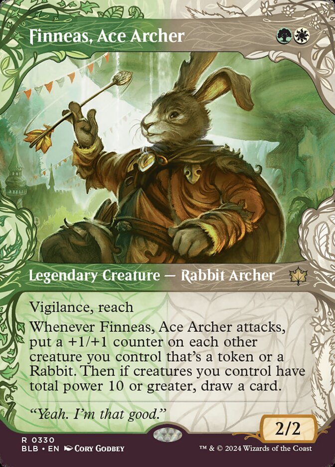 MTG Magic the Gathering Finneas, Ace Archer (330/427) Bloomburrow