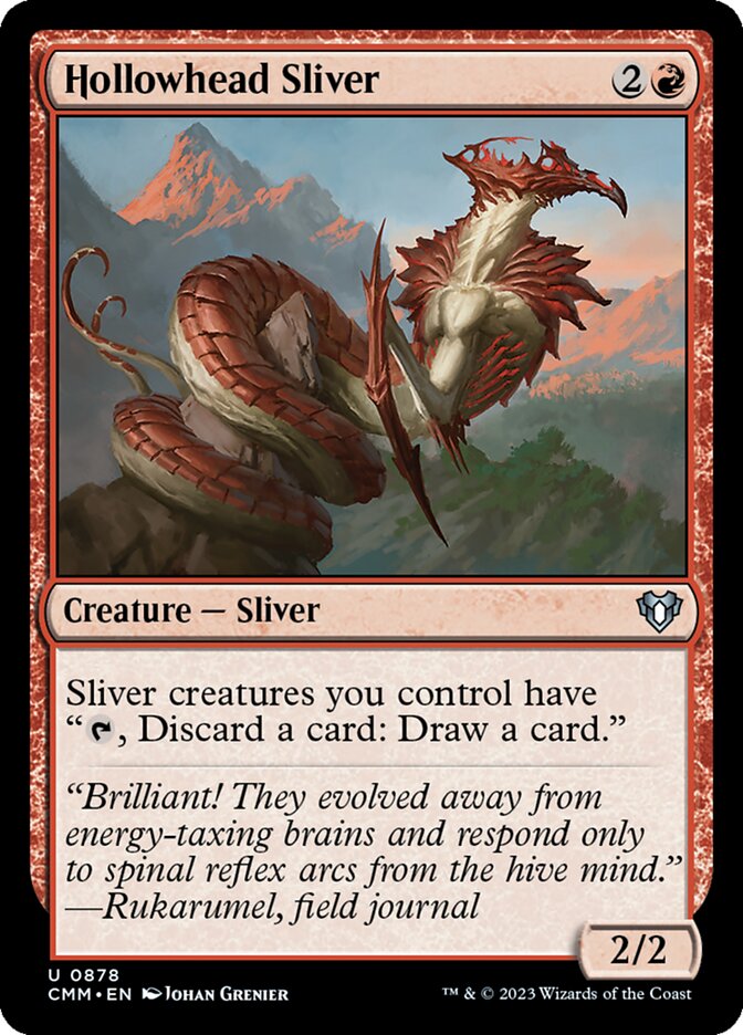 mtg sliver card draw TOKENS 1/1 This Sliver Token artwork is an homage to the new powerful Thrumming Pool released in Edge of Eternities. Slivers are known for operating as part of a hive Species XR17 feeds upon the mental energies of its victims Sliver Gravemother - Commander Masters