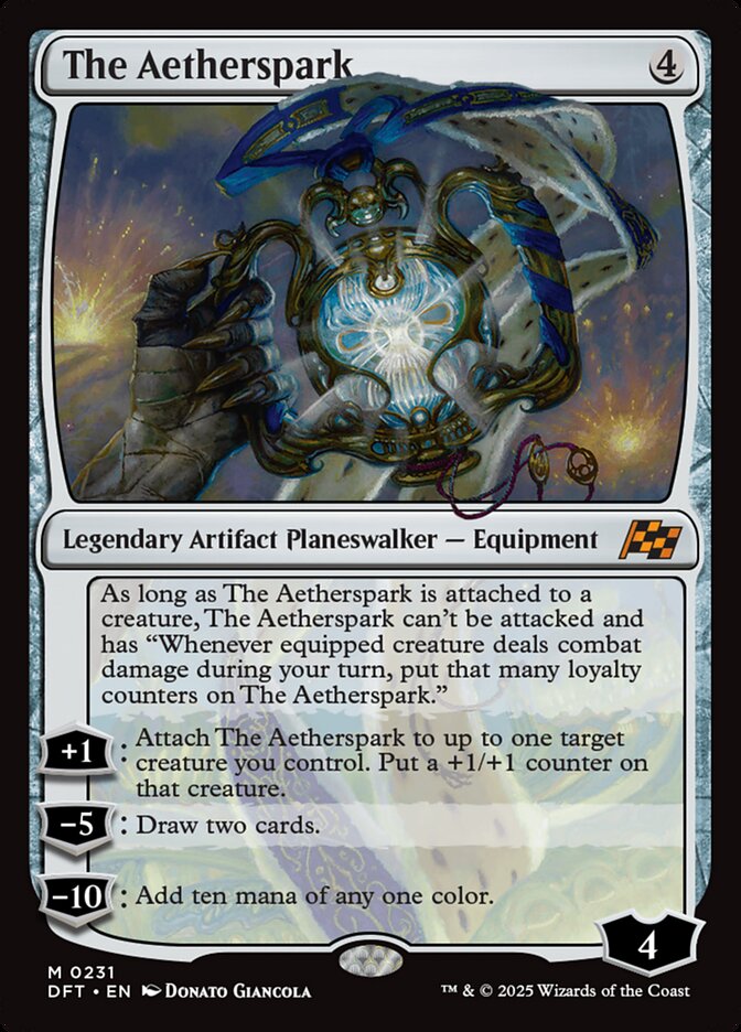 aetherdrift mtg card MTG Magic the Gathering The Aetherspark (231/568) Aetherdrift LP