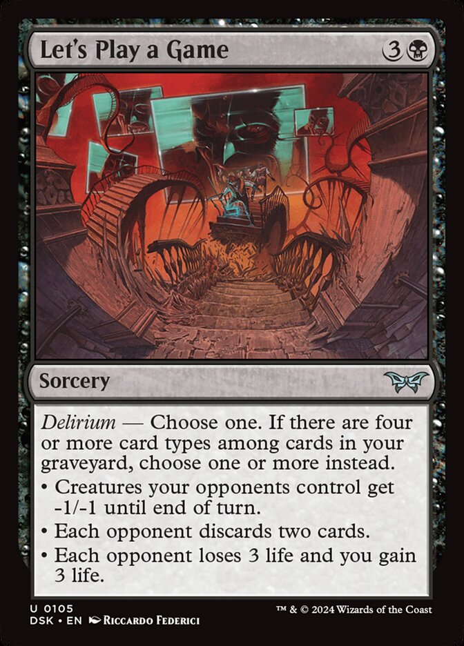 mtg house of cards Magic the Gathering CCG: Duskmourn Create a Food token Sorin of House Markov