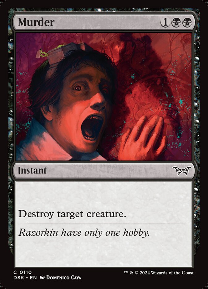 mtg duskmourn black cards Ultra PRO you may play cards exiled with Valgavoth MtG Duskmourn: House of Horror