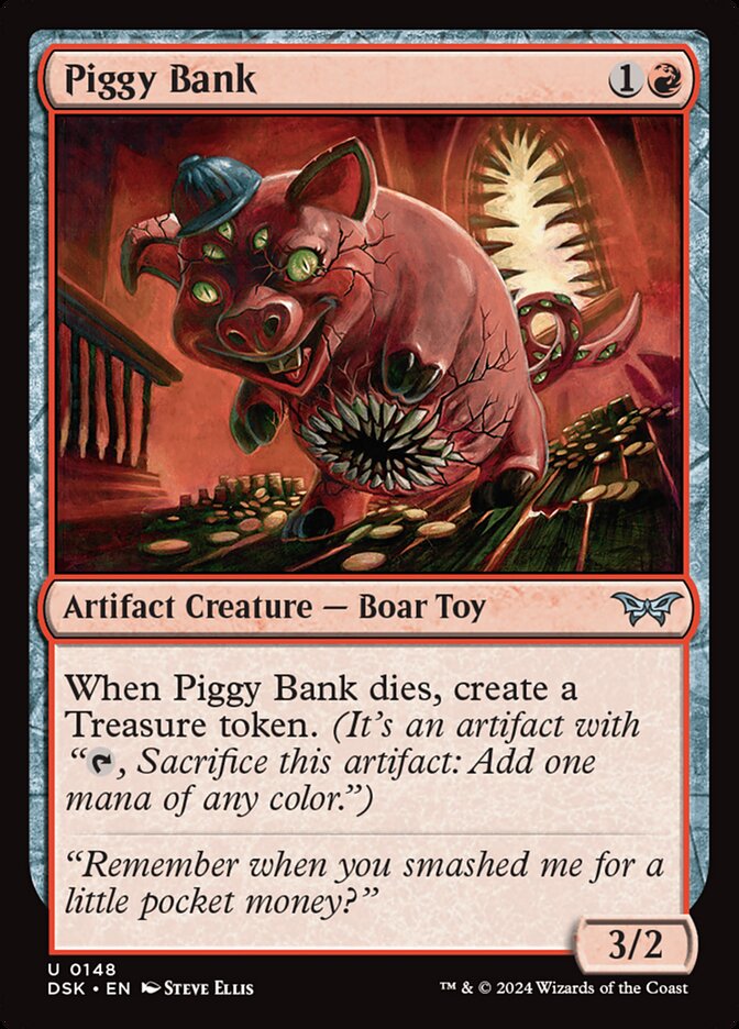 MTG Magic the Gathering Piggy Bank (148/469) Duskmourn House of Horror LP | eBay MTG Magic the Gathering Piggy Bank (148/469) Duskmourn House of Horror LP | eBay