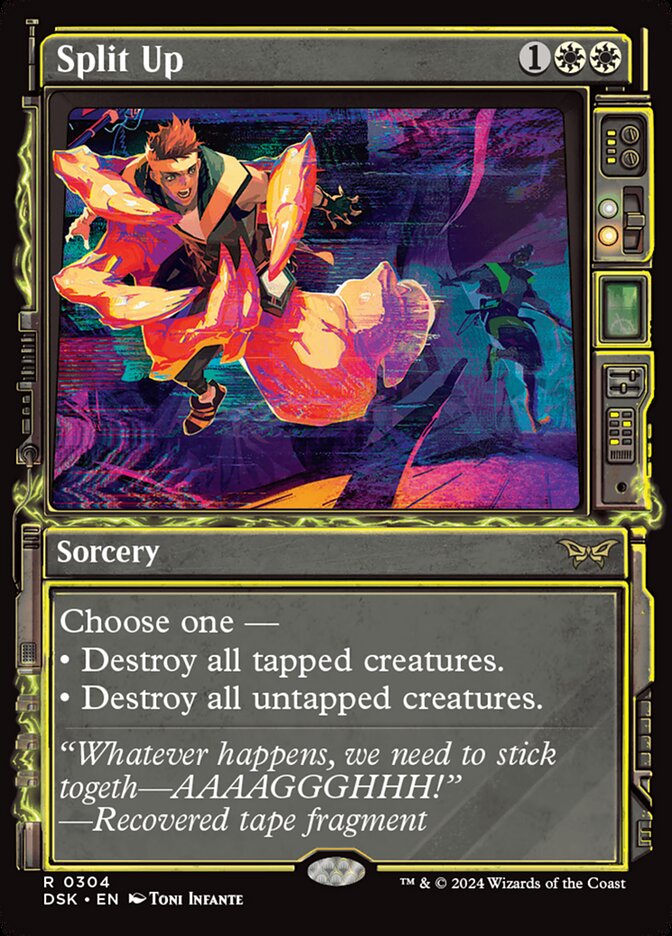 MTG Magic the Gathering Split Up (304/469) Duskmourn House of Horror LP |  eBay