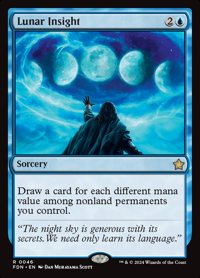 mtg foundations card values MTG Magic the Gathering Lunar Insight (46/763) Foundations NM