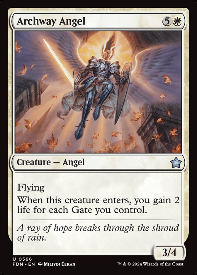 mtg foundations angel cards MtG Ravnica Allegiance Archway Angel
