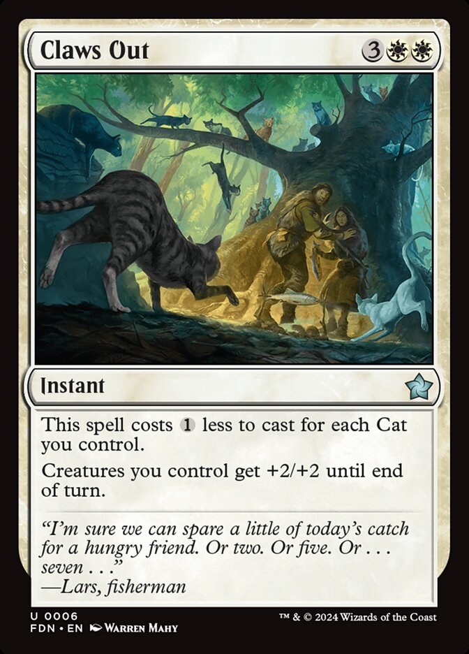 foundations best cards mtg MTG Magic the Gathering Claws Out (6/789) Foundations LP