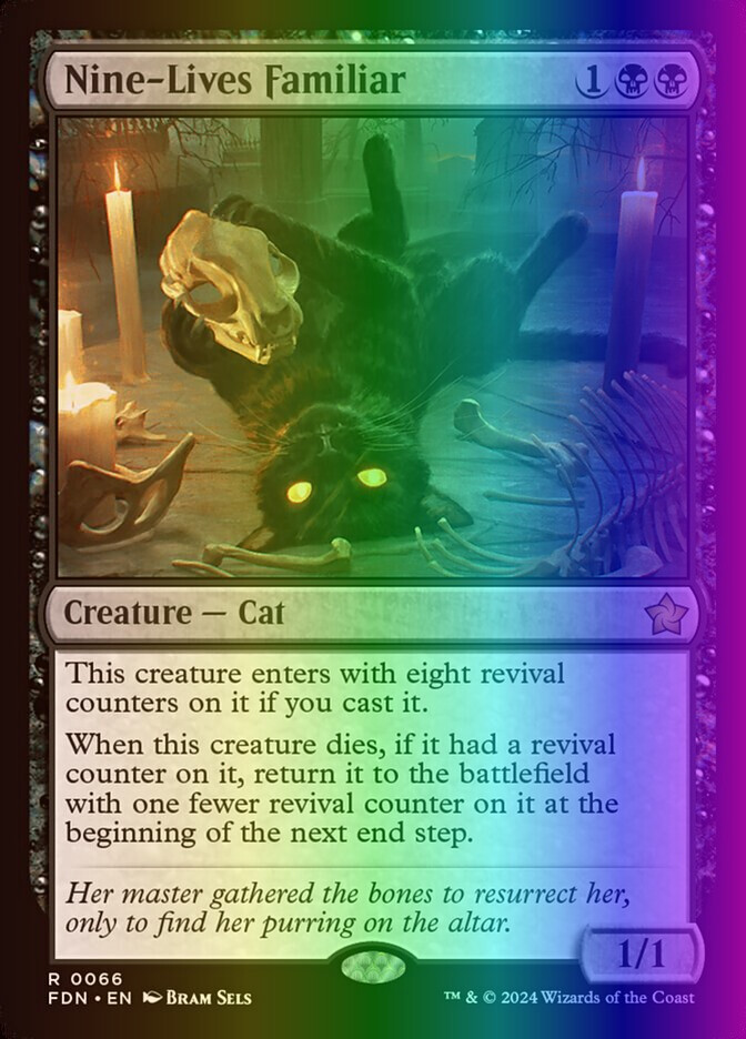 Nine-Lives Familiar Playmat for the MTG TCG – LDB Duel