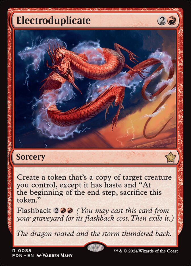 mtg foundations red cards MTG Magic the Gathering Electroduplicate (85/789) Foundations LP