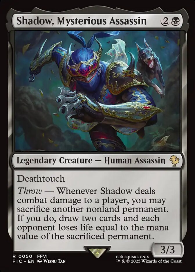 MTG Shadow, Mysterious Assassin (50/843) Final Fantasy Commander LP | eBay
