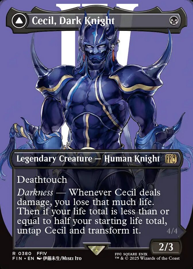 final fantasy knight mtg Magic The Gathering - Universes Beyond - - Dark Knight's Greatsword 2 Toughness Onion Knight - Beyond Destiny