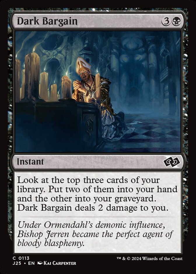MTG Magic the Gathering Dark Bargain (113/779) Foundations Jumpstart NM | eBay MTG Magic the Gathering Dark Bargain (113/779) Foundations Jumpstart NM | eBay