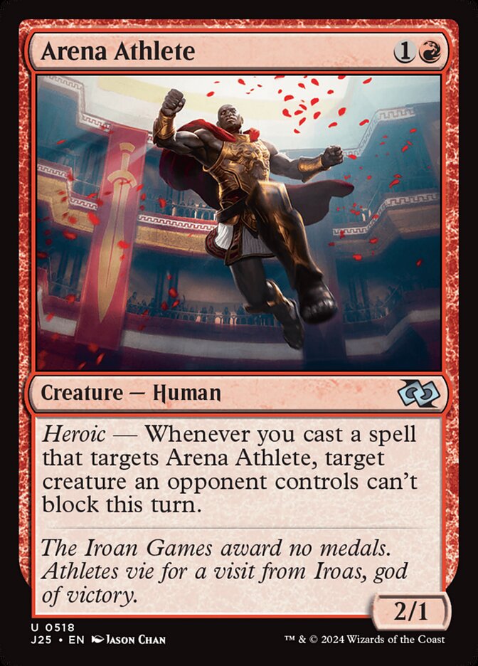MTG Magic the Gathering Arena Athlete (518/779) Foundations Jumpstart NM