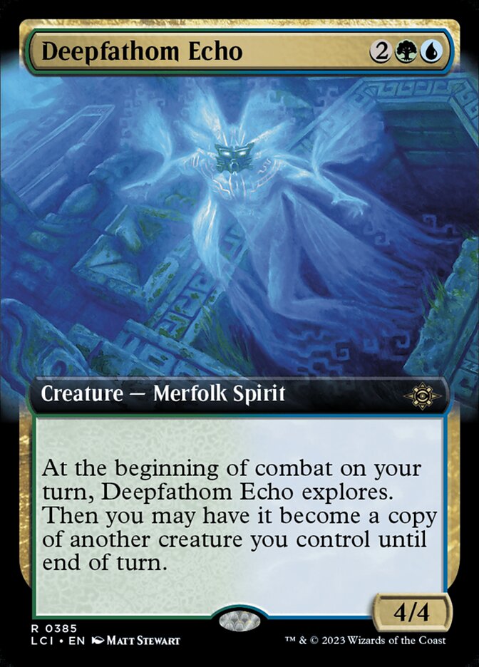 mtg echo cards Deepfathom [The Lost Caverns of Ixalan]  TokenMTG Mint / near mint condition trading card MTG Magic the Gathering Deepfathom