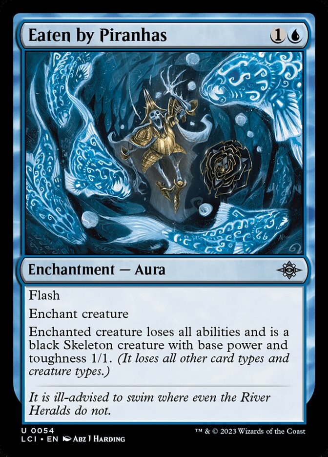 MTG Eaten by Piranhas (54/535) The Lost Caverns of Ixalan LP | eBay