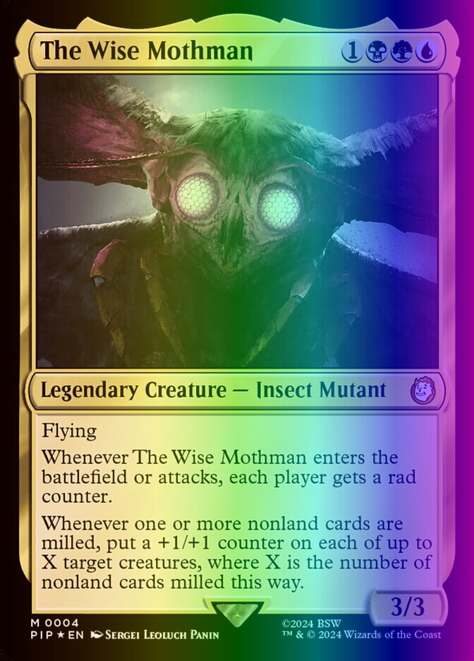 mothman mtg card The Wise Mothman (foil)