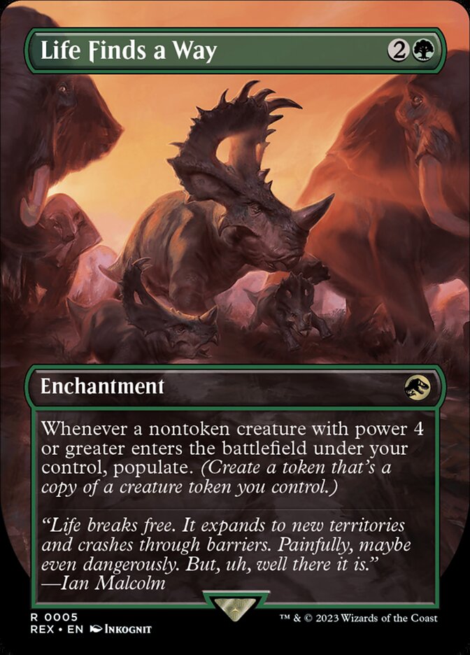 MTG Magic the Gathering Life Finds a Way (5/57) Jurassic World