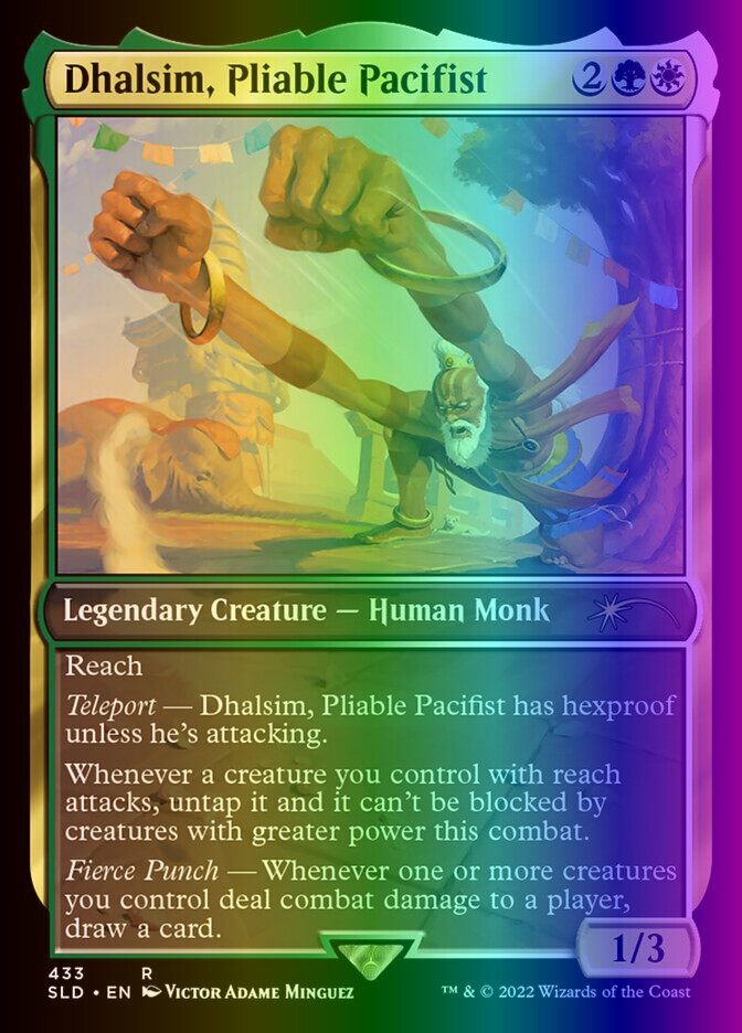 MTG Dhalsim, Pliable Pacifist (433/3004) Secret Lair Drop Series