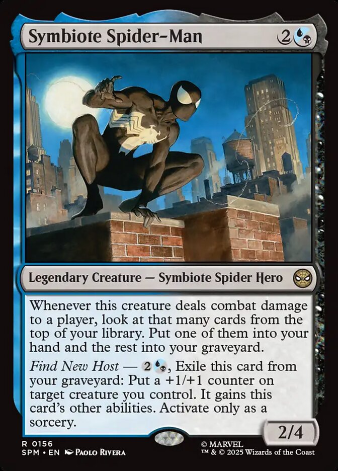 MTG Magic the Gathering Symbiote Spider-Man (156/314) Marvel's Spider-Man LP