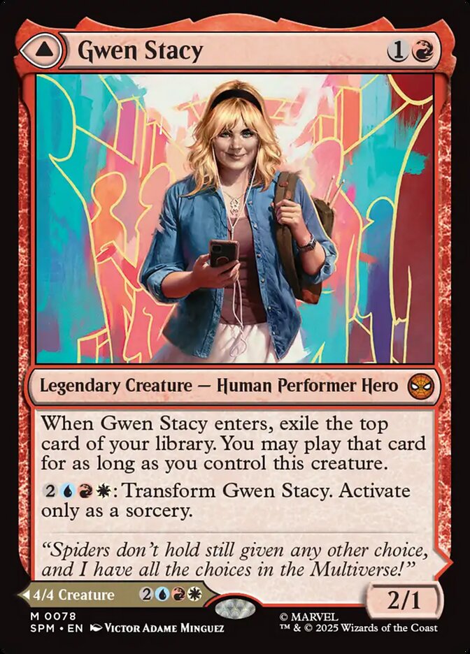 MTG Magic the Gathering Gwen Stacy (78/314) Marvel's Spider-Man LP | eBay