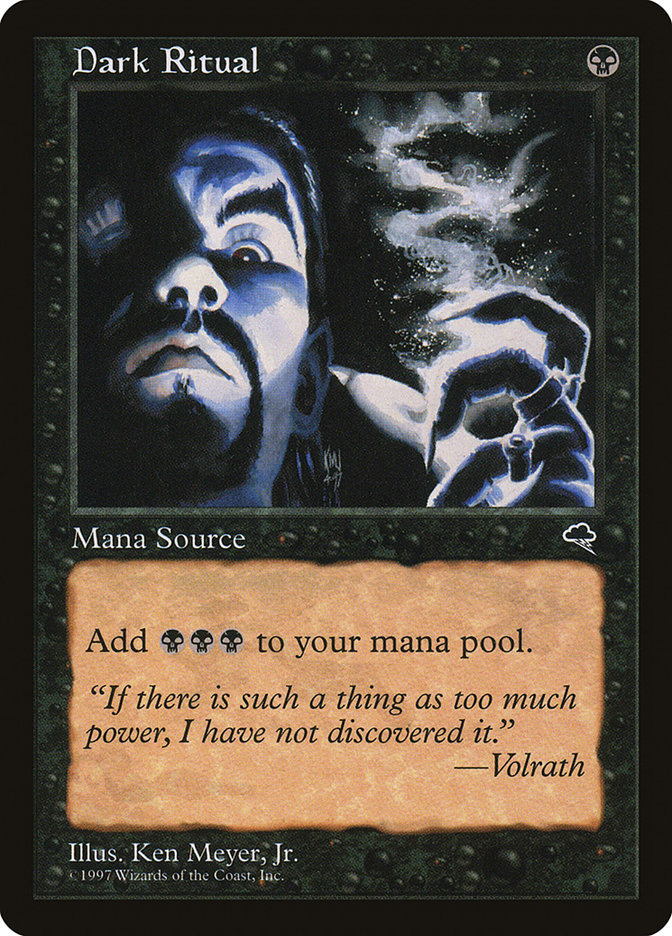 MTG Magic the Gathering Dark Ritual (118/350) Tempest LP | eBay