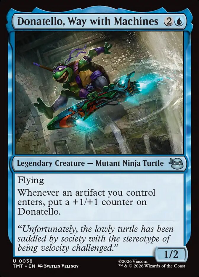 MTG Donatello, Way with Machines (38/343) Teenage Mutant Ninja