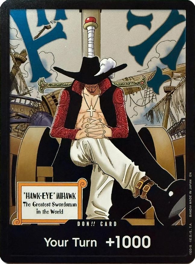 One Piece DON!! Card (Dracule Mihawk) (/237) OP14 The Azure Sea's