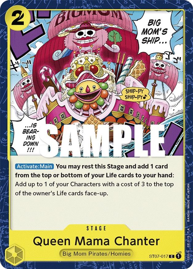 One Piece Queen Mama Chanter (ST07-017/29) Starter Deck 07 Big Mom