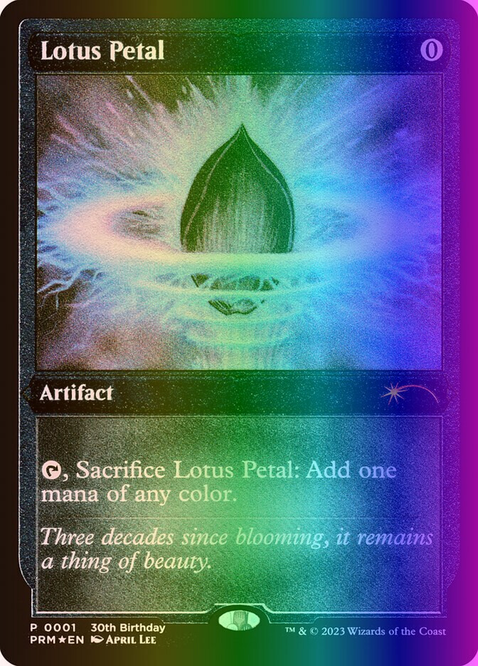 Lotus Petal 英語版 foil MTG マジック・ザ・ギャザリング MTG Magic the Gathering Lotus Petal (2/2) 30th Anniversary Misc