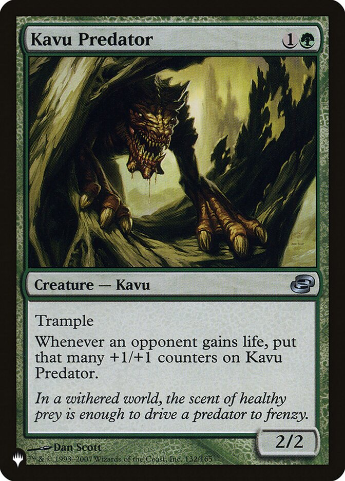 MTG Magic the Gathering Kavu Predator (PLC-132/2869) The List NM | eBay