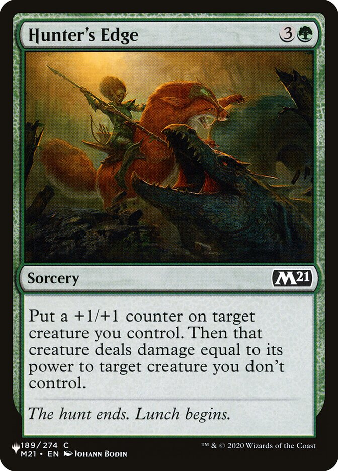 MTG Magic the Gathering Hunter's Edge (M21-189/2869) The List NM MTG Magic the Gathering Hunter's Edge (M21-189/2869) The List NM