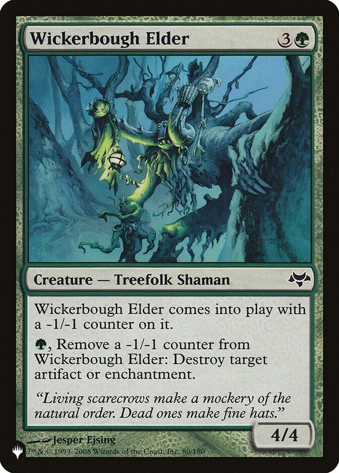 MTG Magic the Gathering Wickerbough Elder (EVE-80/2869) The List NM